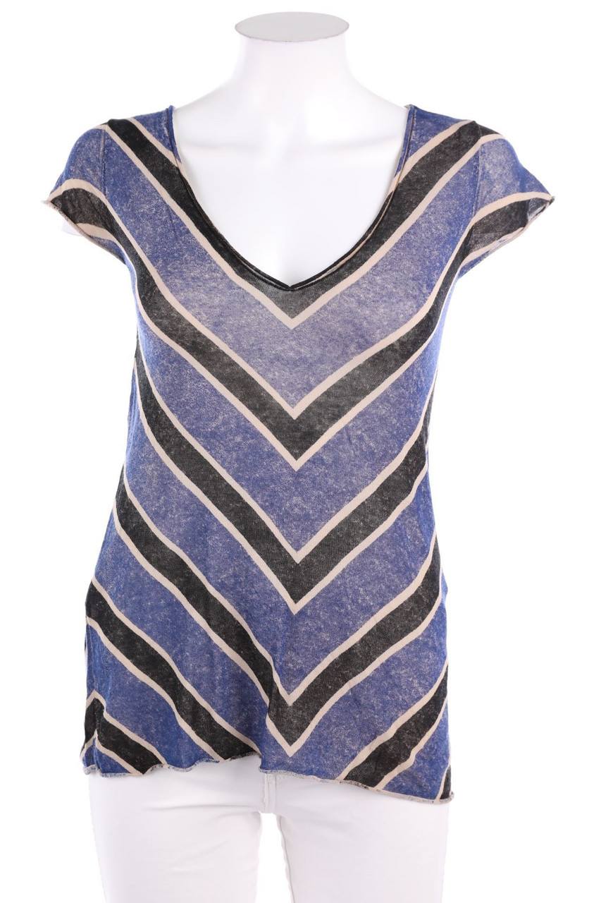 COMPTOIR DES COTONNIERS - Kurzarm-Shirt mit Muster - XS