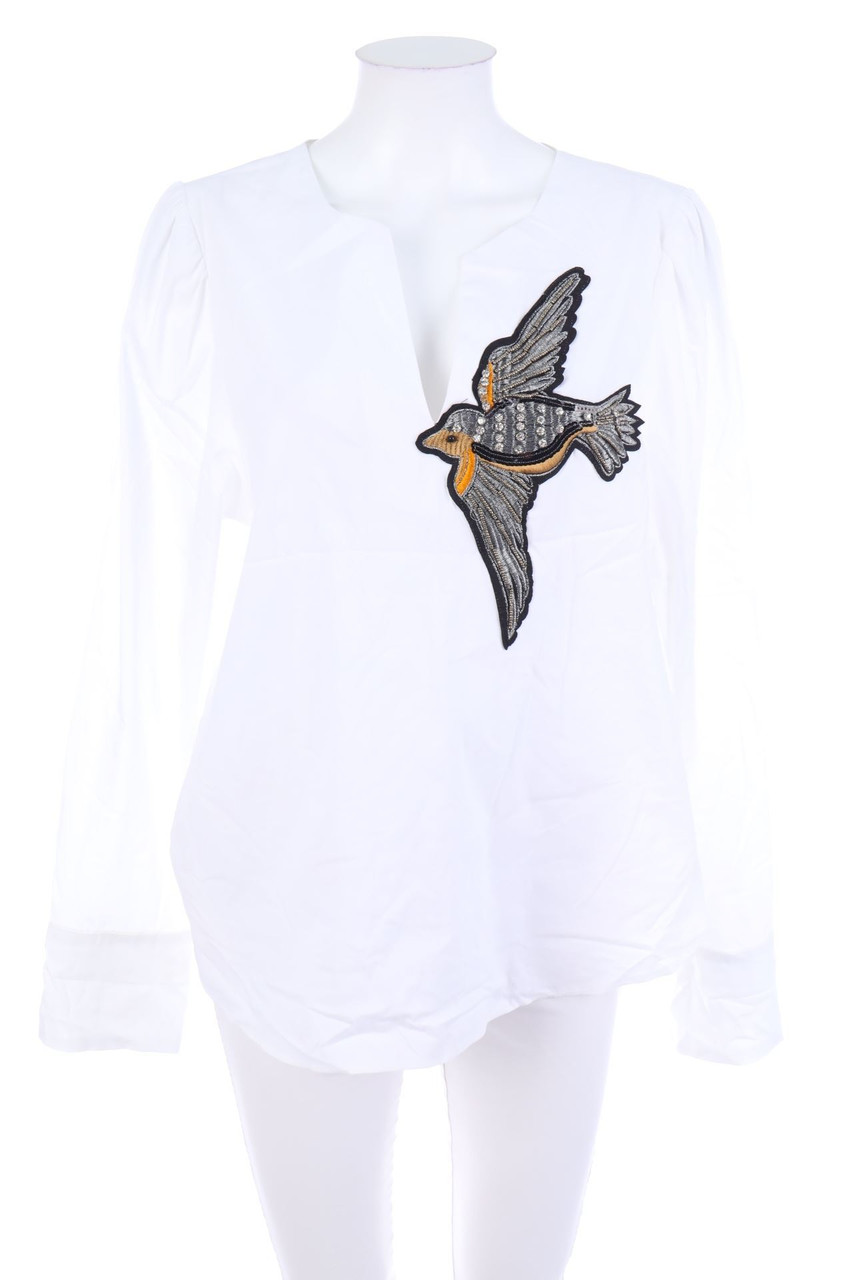 EMA BLUE´S - Bluse mit Applikationen - D 40