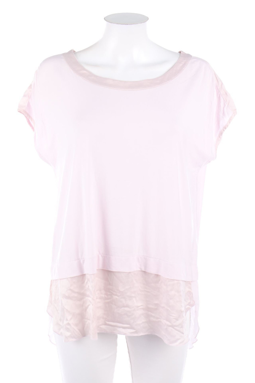 FFC - Kurzarm-Shirt aus Seide im Layer Look - L