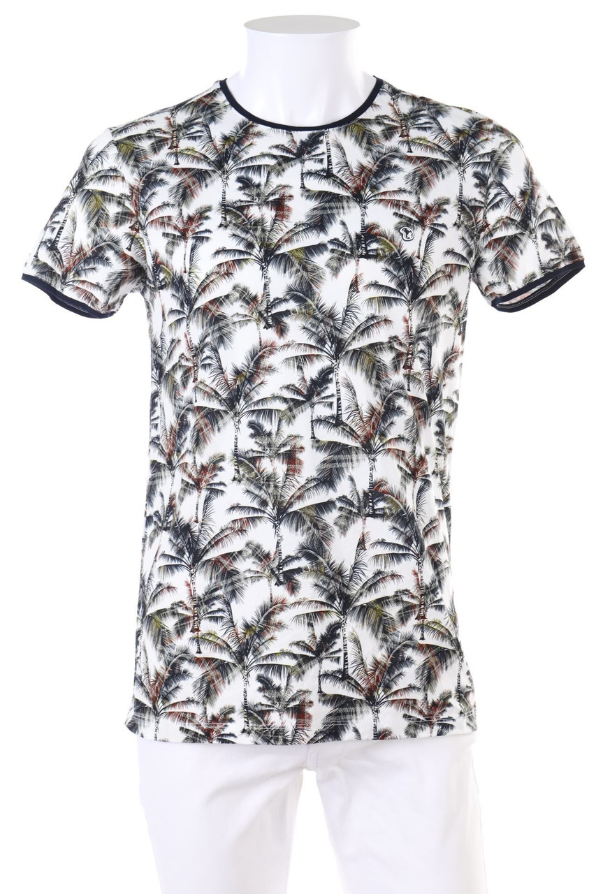 BENSON & CHERRY - T-Shirt mit Tropical Print - M
