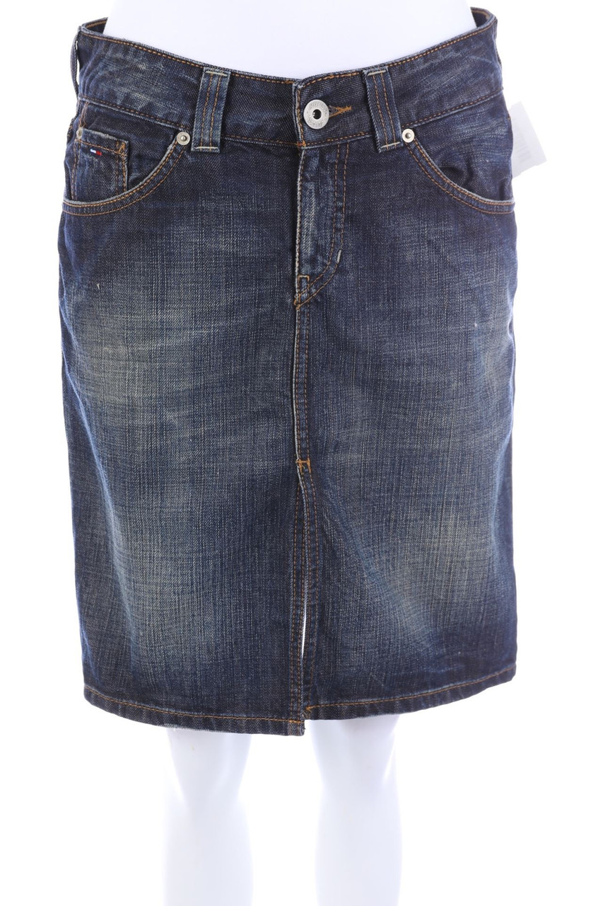 TOMMY HILFIGER DENIM - Mini-Jeansrock mit Schlitz - S