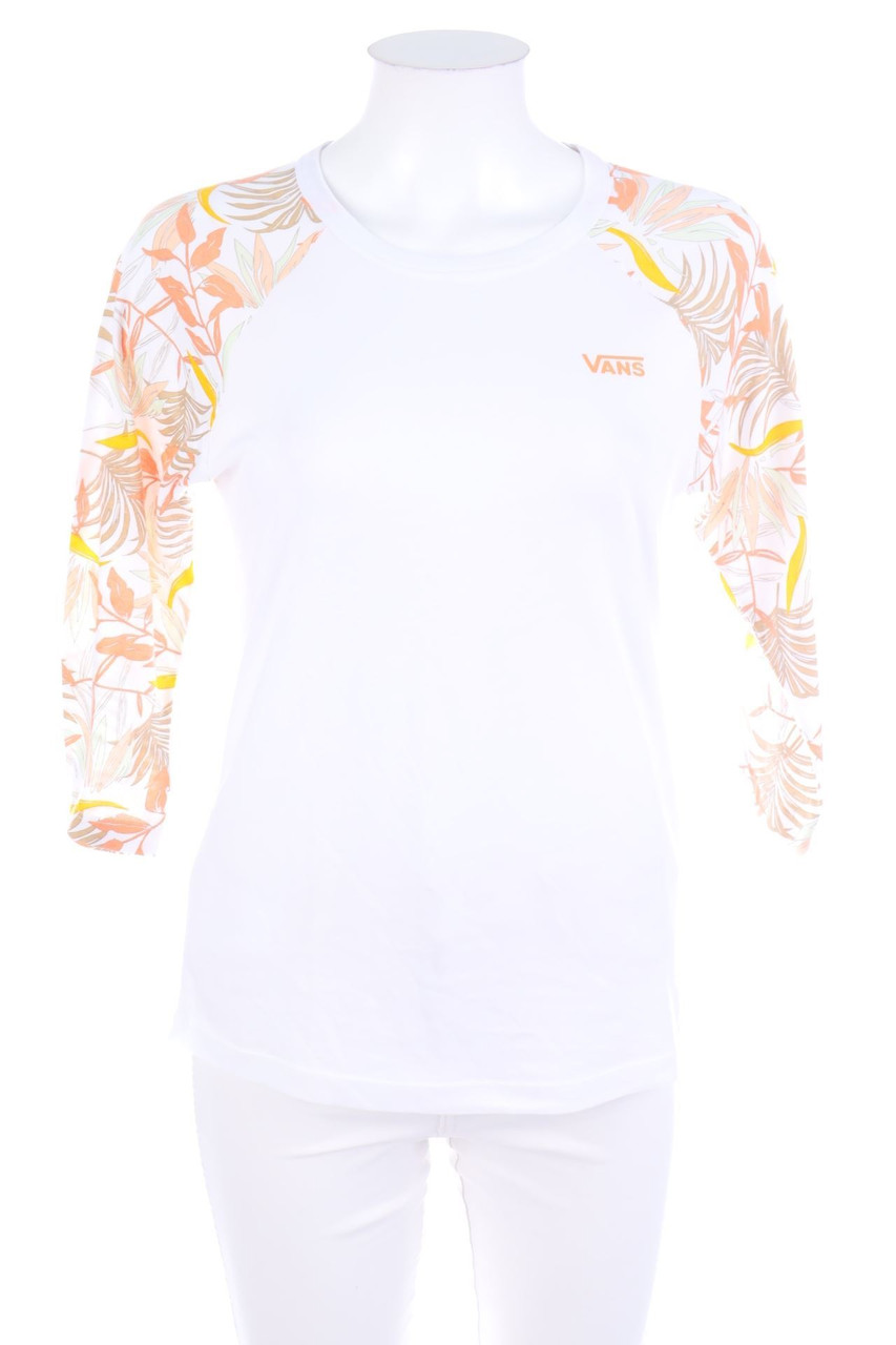 vans - Print-3/4-Arm-Shirt mit überschnittener Schulter - S