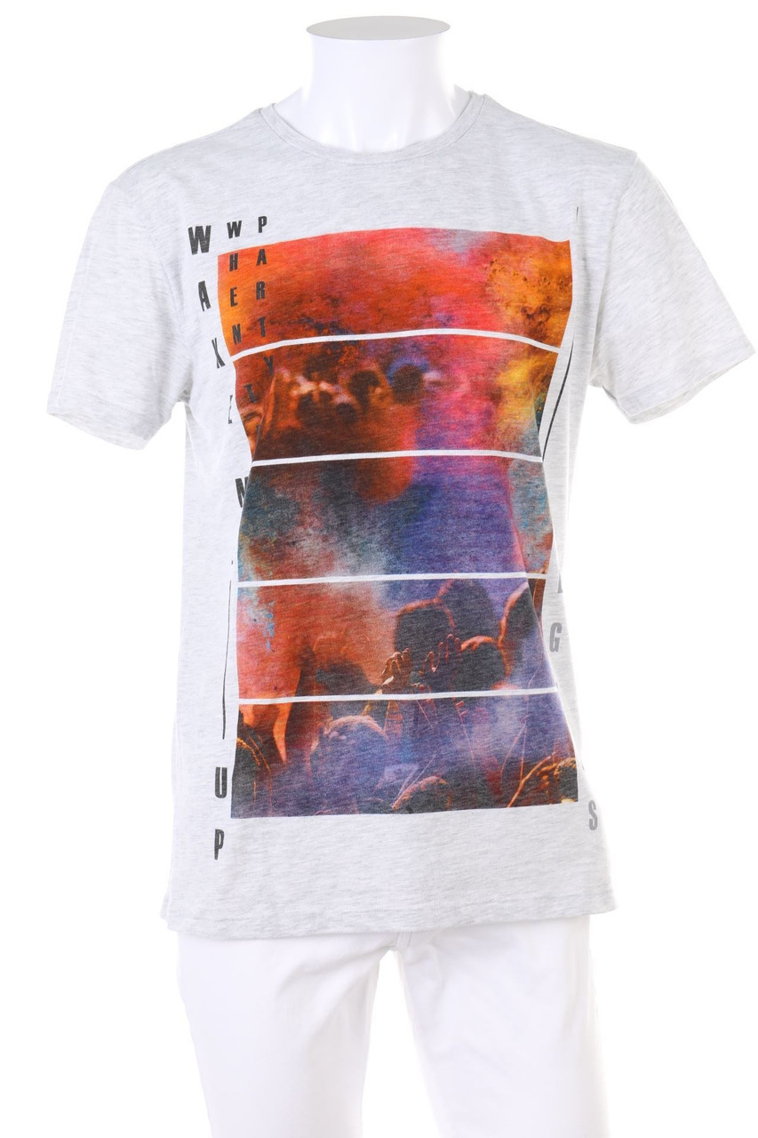 Bershka - T-Shirt mit Print - S