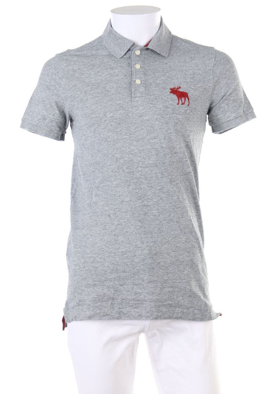 Abercrombie & Fitch - Poloshirt mit Logo-Stickerei - S