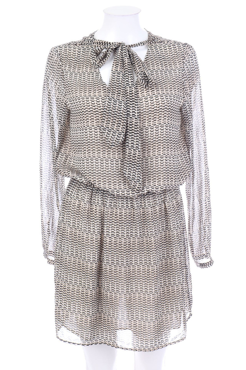 MANGO SUIT - Kleid mit Schluppe mit Geo-Print - M