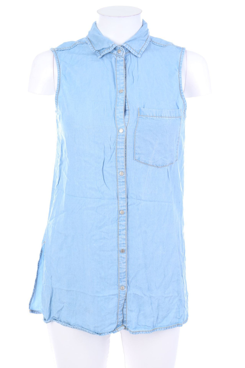 Pimkie - ärmellose Hemd-Bluse mit Schlitz - S