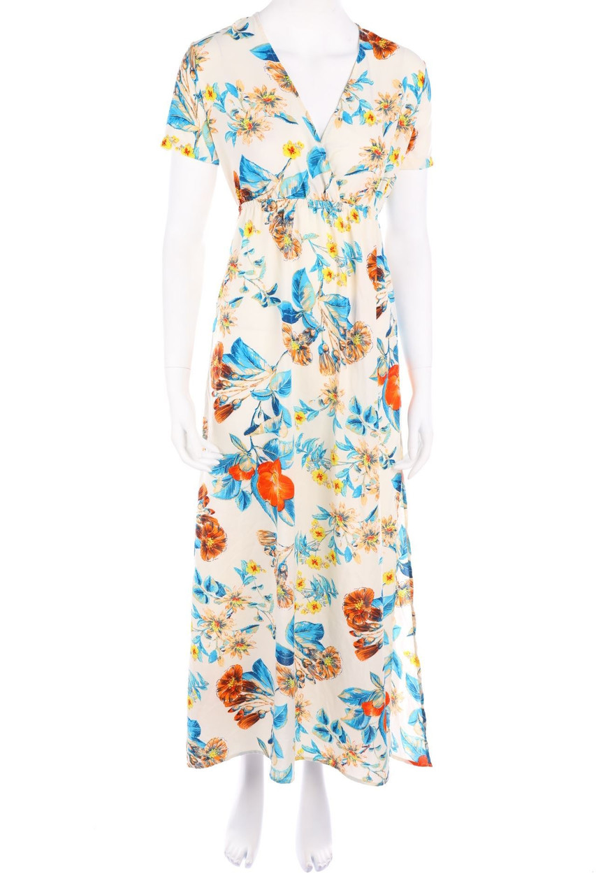 PRETTYLITTLETHING - Maxi-Kleid mit Blumen-Print - D 36