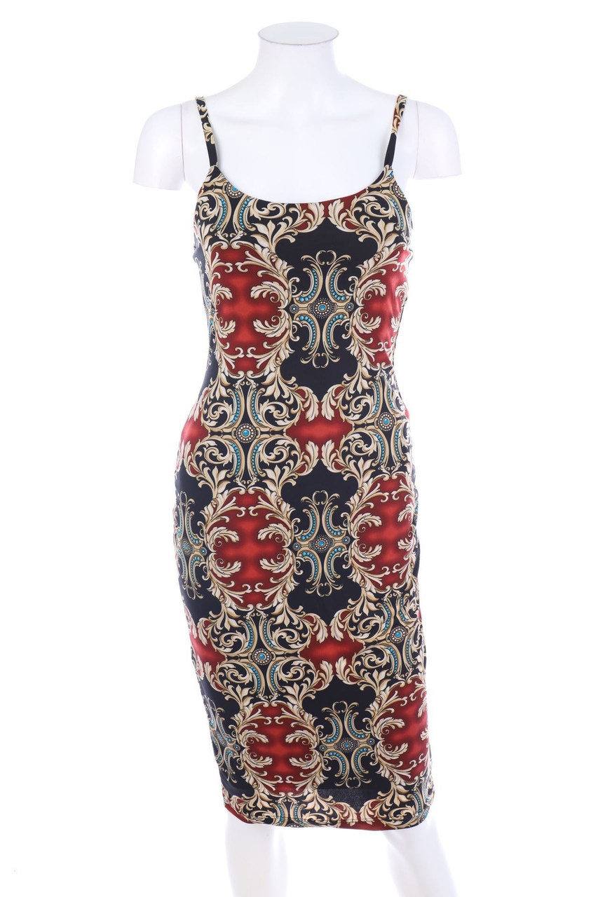 FASHION NOVA - Kleid mit Ethno-Print - M