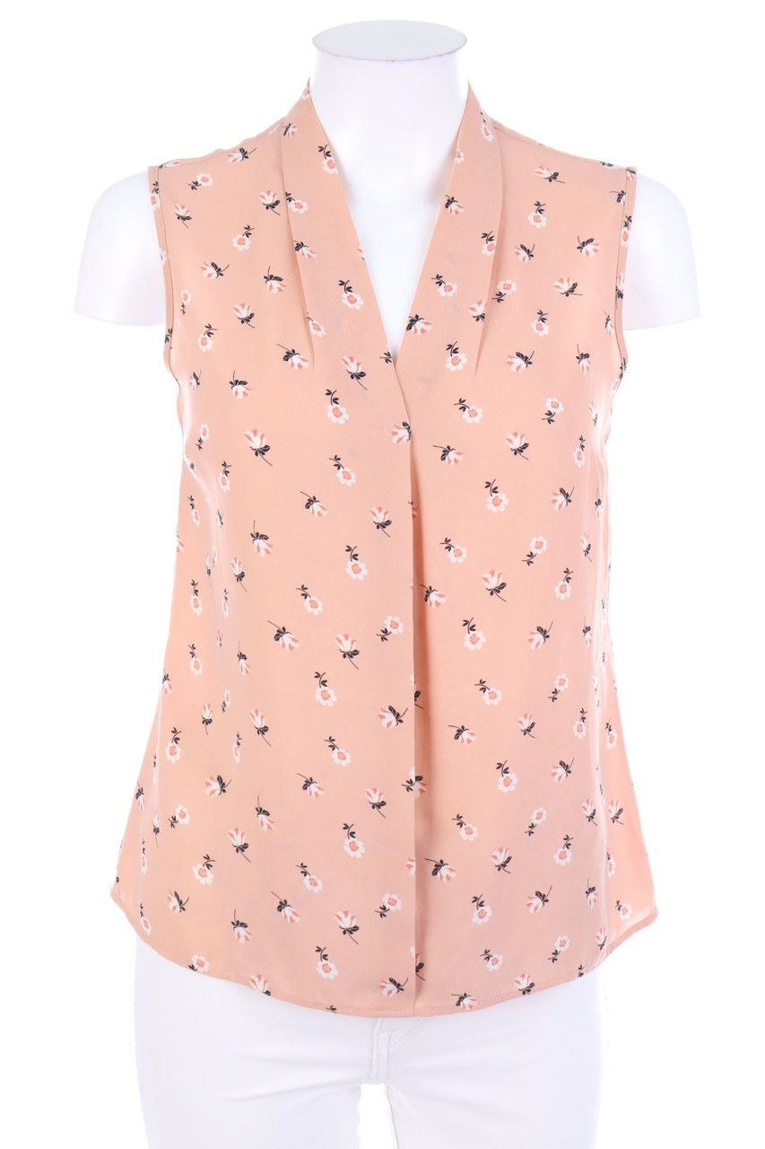 Ohne Label - Blusentop mit Blumen-Print - XS