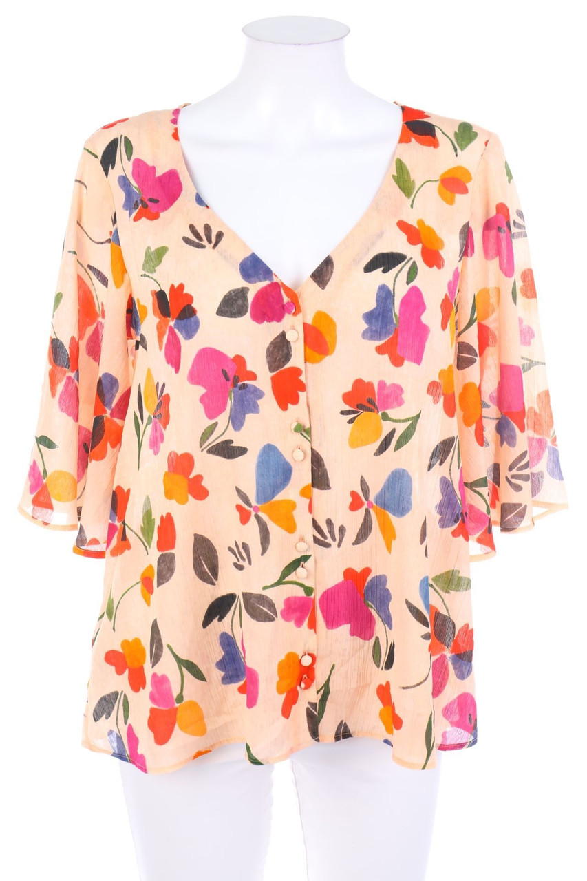 promod - Print-Bluse mit 3/4-Ärmel - D 38