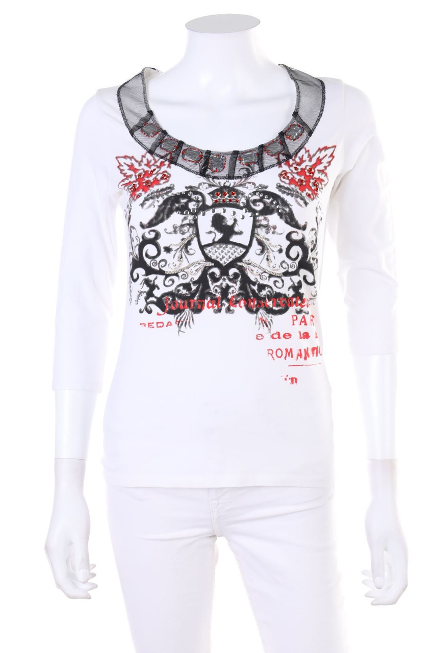BiBA - 3/4-Arm-Shirt mit Print - D 32