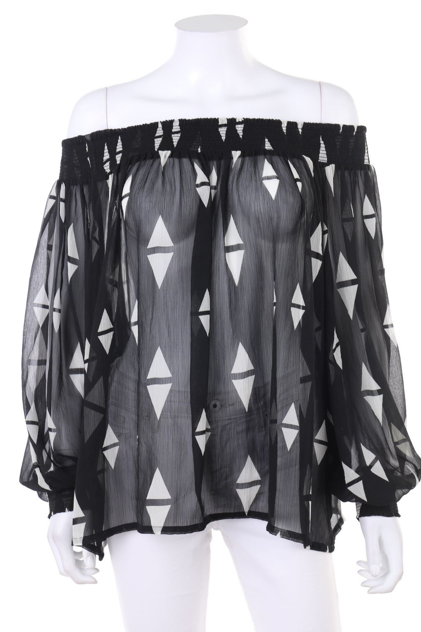 H&M - Chiffon-Carmen-Bluse - D 44