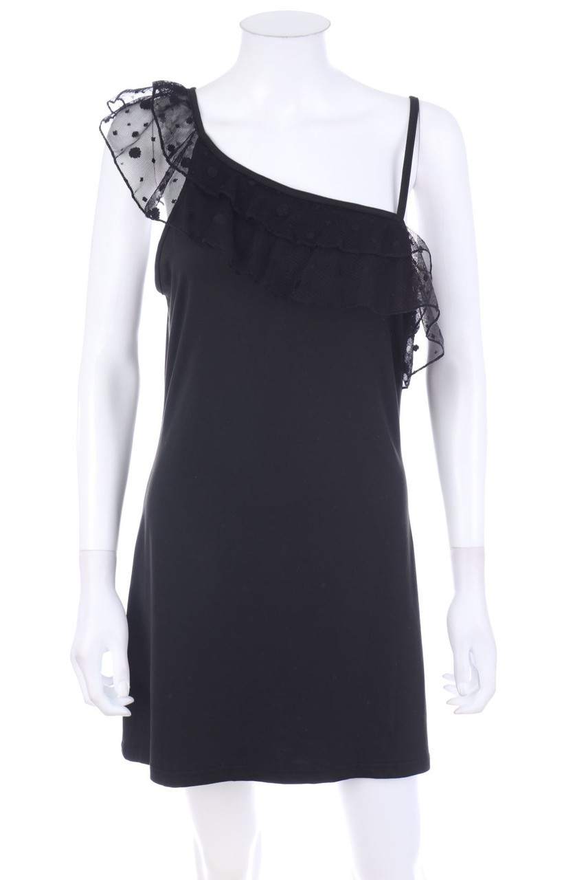 Ohne Label - Kleid mit asymmetrischem Schnitt - D 34