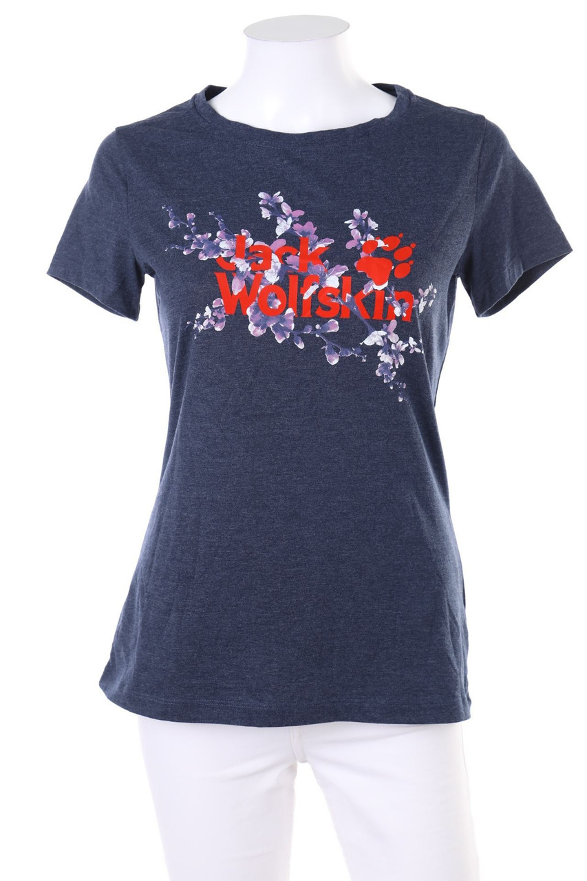 Jack Wolfskin - Kurzarm-Shirt mit Logo-Print - S