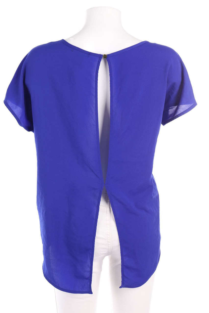 H&M - Kurzarm-Shirt mit tiefem Rückenausschnitt - XS