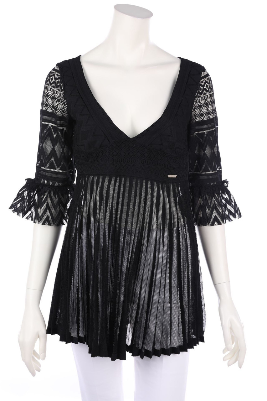 MARCIANO GUESS - Plissee-Bluse aus Spitze - D 34