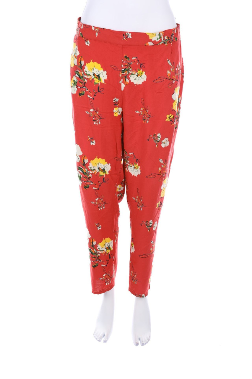 manguun - Hose mit Blumen-Print - D 40