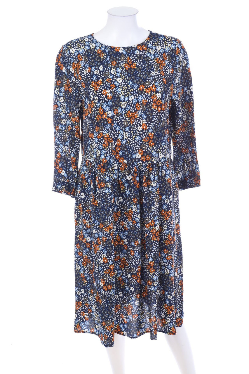 Ohne Label - Kleid mit Blumen-Print - M