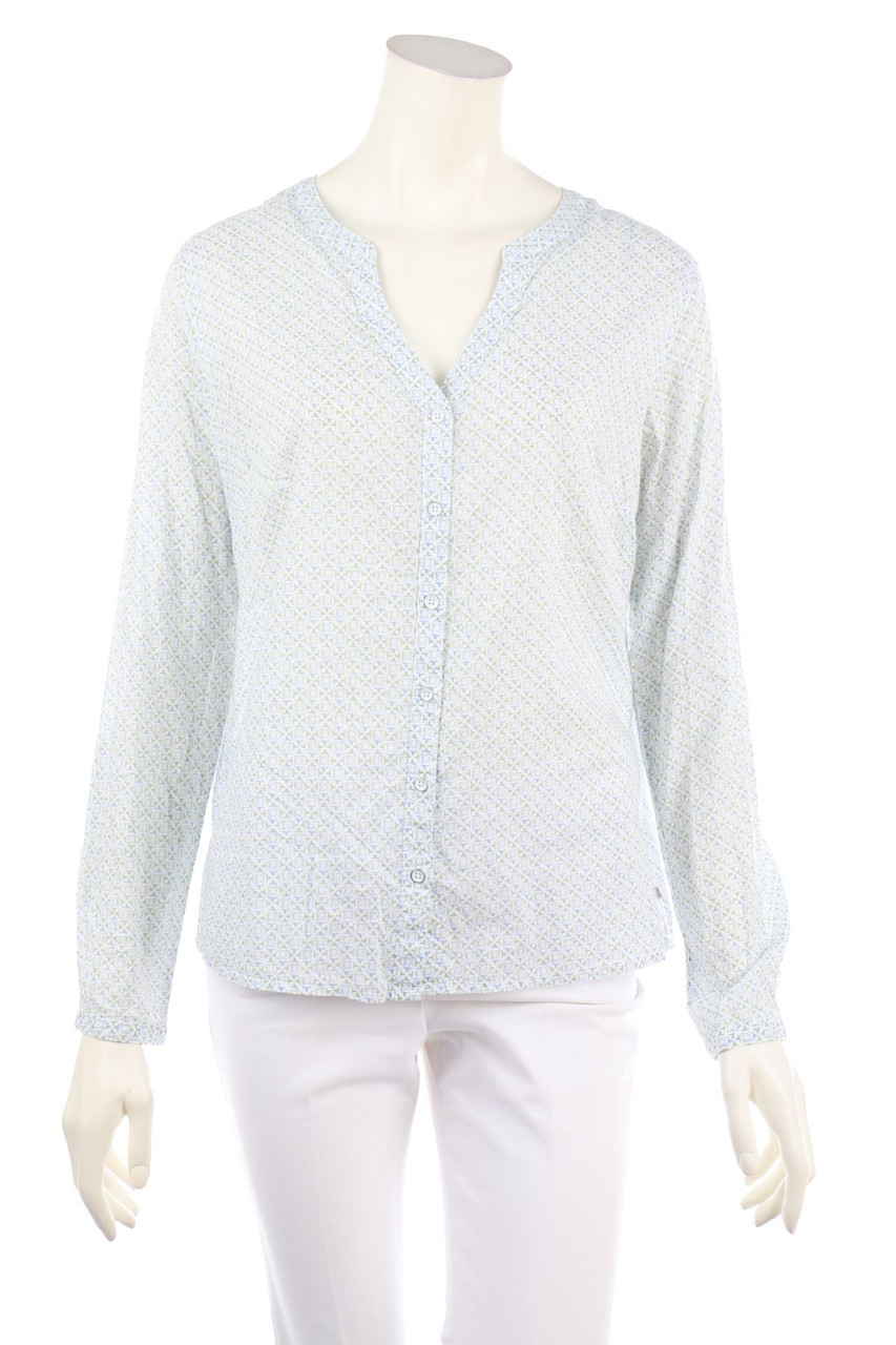 comma - Bluse mit Geo-Print - D 38