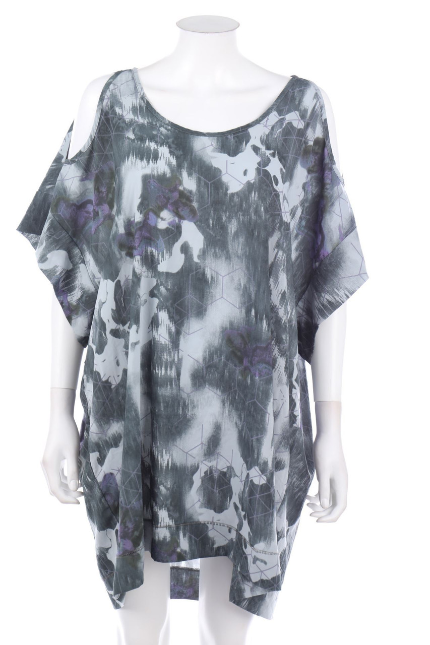 SOMETHING ELSE - Cold-Shoulder-Minikleid mit Rückenausschnitt - D 38