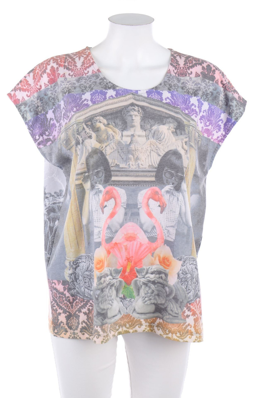 SELECTED FEMME - Kurzarm-Shirt mit Print - M