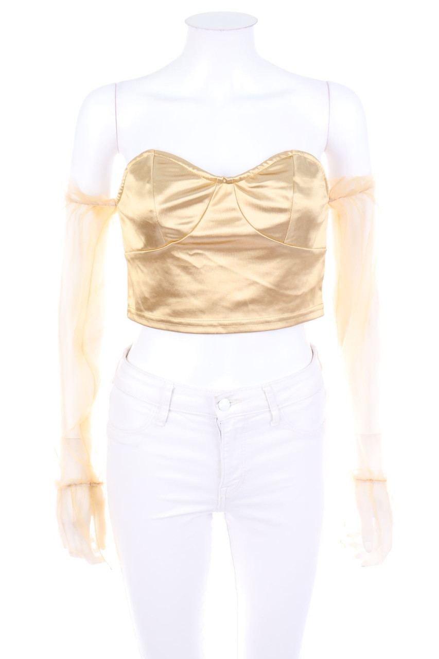SHEIN - Crop-Top mit Tüll - D 36