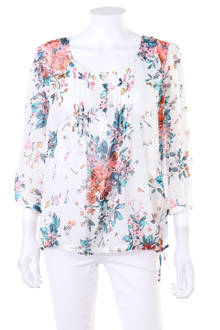 DAMART - Bluse mit 3/4-Ärmel mit floralem Muster - D 40