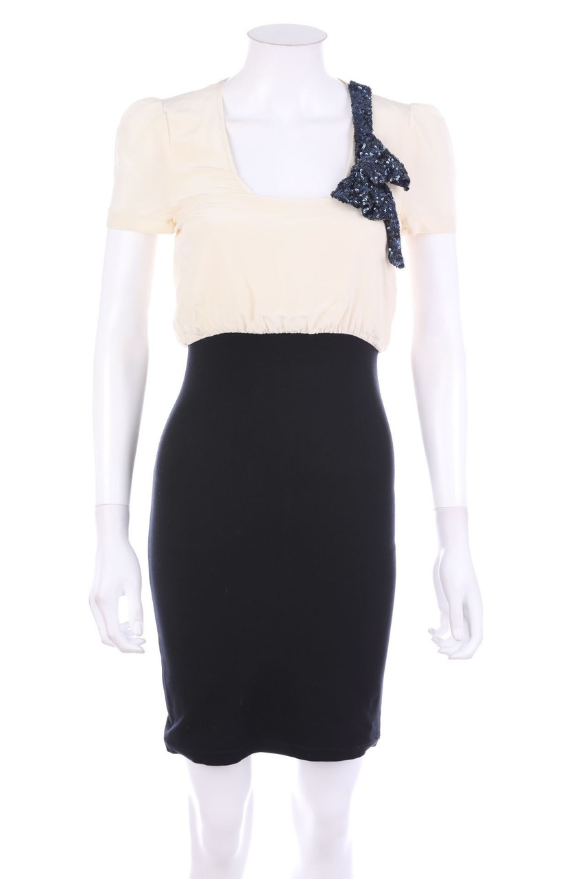 maje - Kleid aus Seiden-Mischung mit Pailletten - D 34