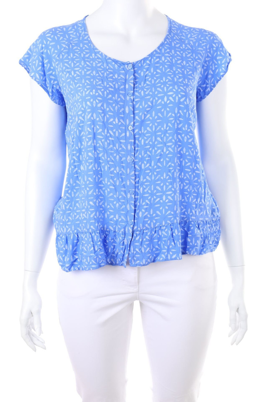 C&A - Kurzarm-Bluse mit Print - D 48