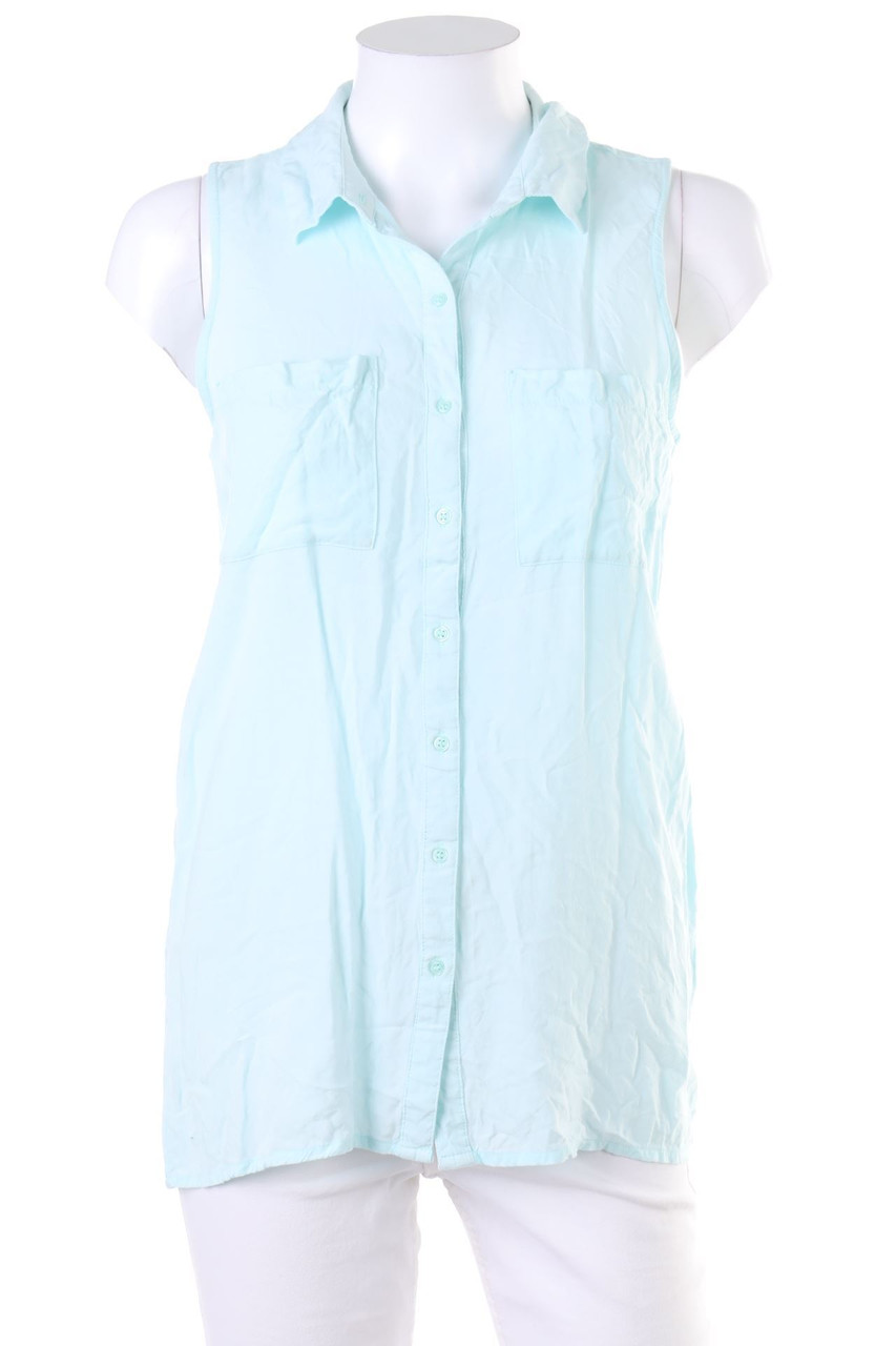 H&M DIVIDED - Blusentop aus Viskose mit aufgesetzten Taschen - D 34