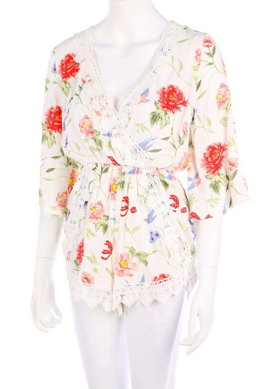 H&M DIVIDED - Playsuit mit Blumen-Print - D 34