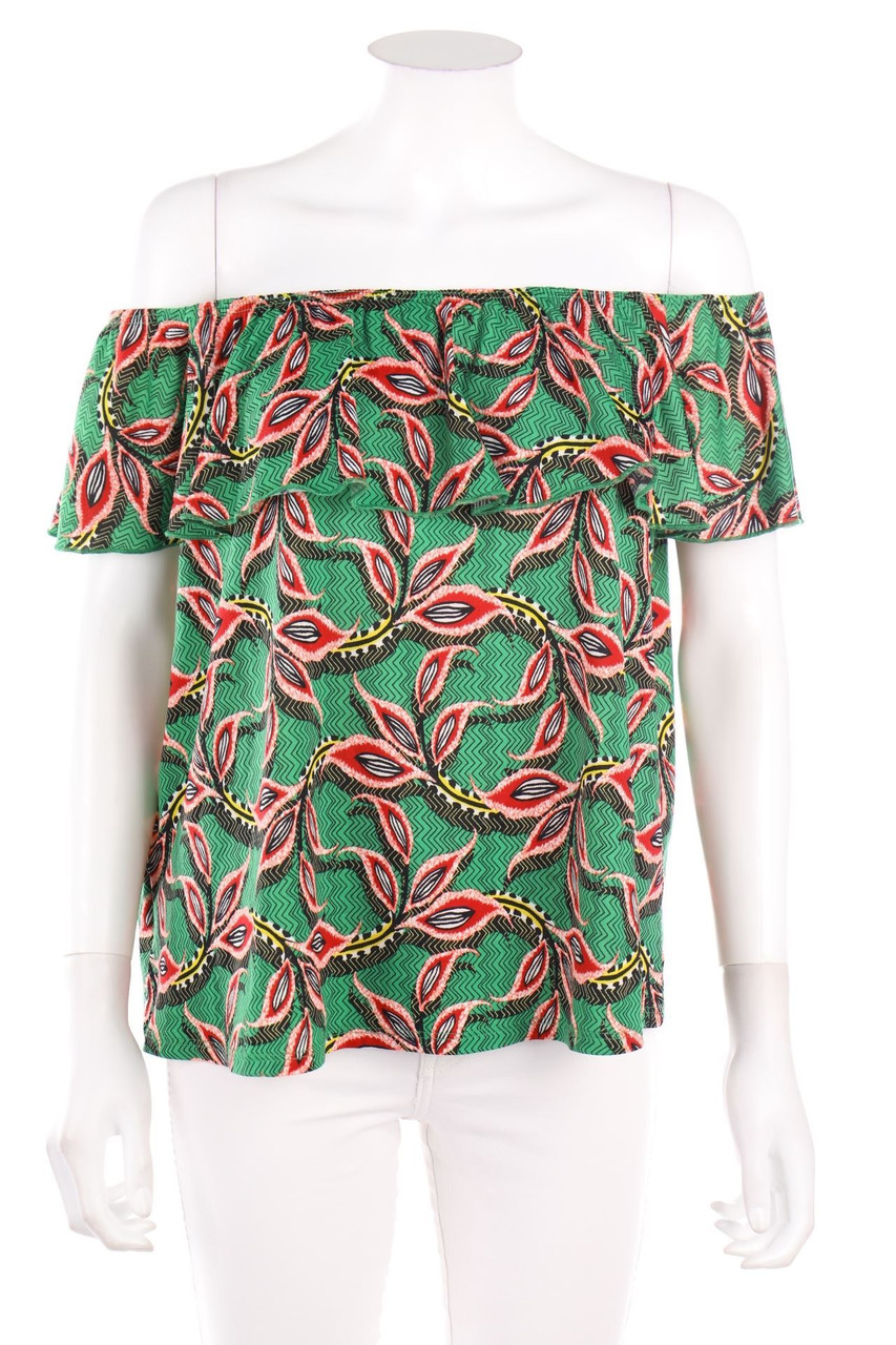 promod - Carmen-Bluse mit Print - L