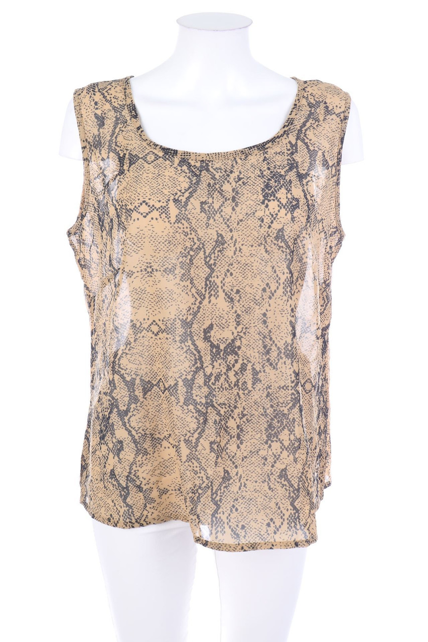 creation L - Blusentop mit Animal-Print - D 42