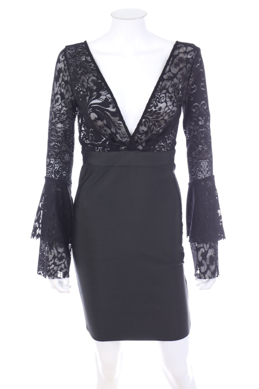 Ohne Label - Cocktailkleid mit Spitze - XS