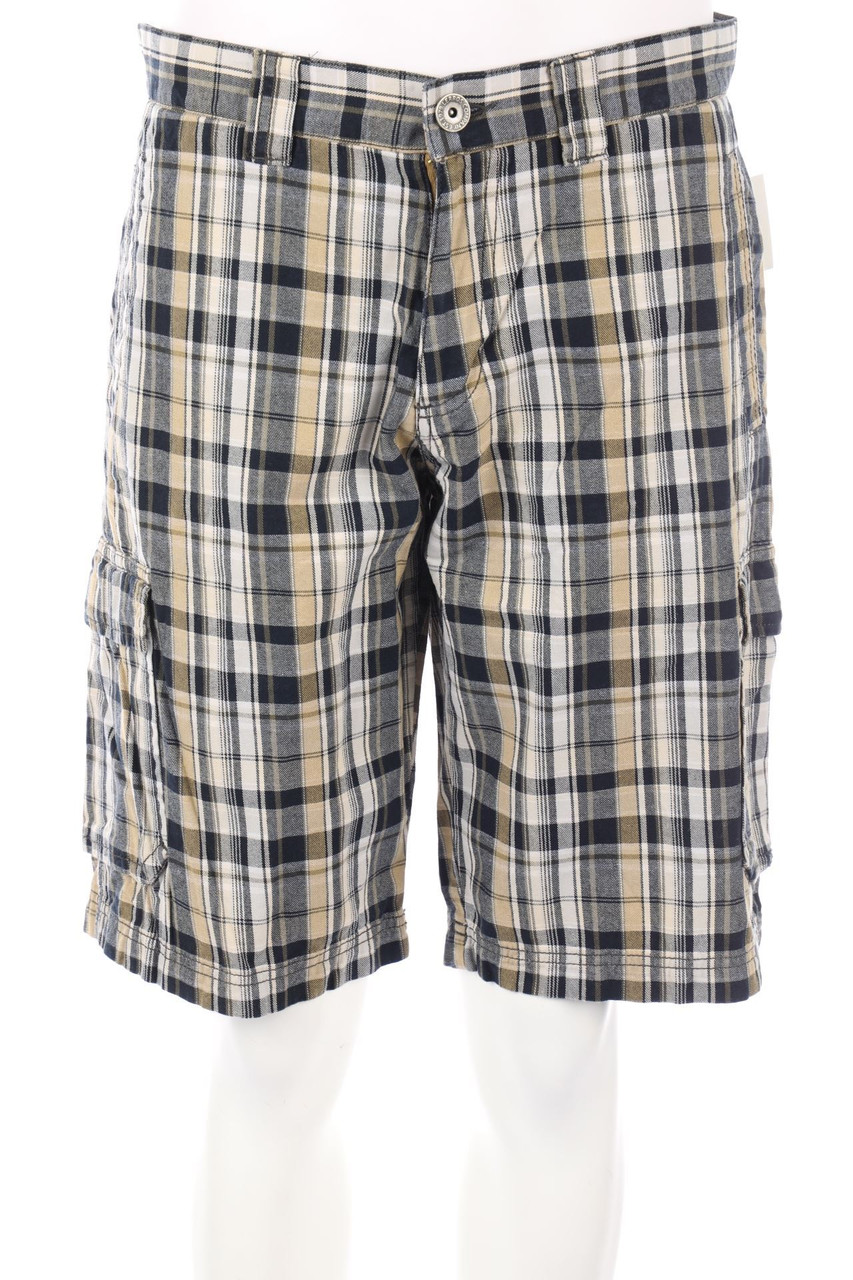 LERROS - Cargo-Shorts mit Karo-Muster - W33