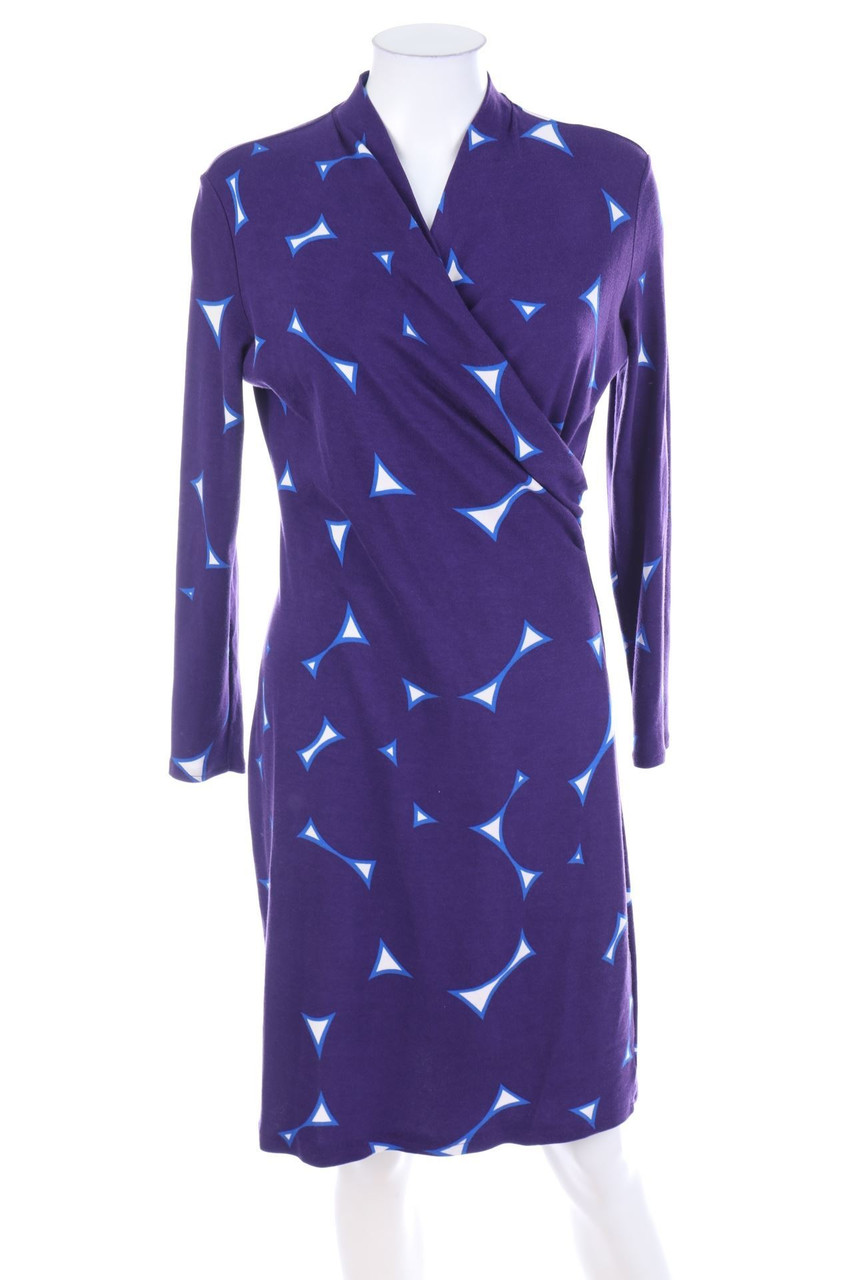 hessnatur - Jersey-Kleid in Wickel-Optik - D 38