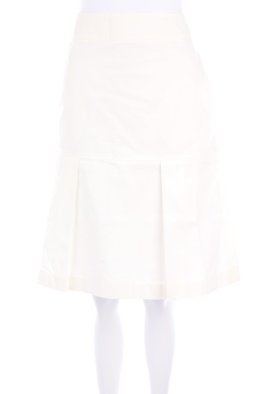 hessnatur - Baumwoll-Rock mit Falten - D 38