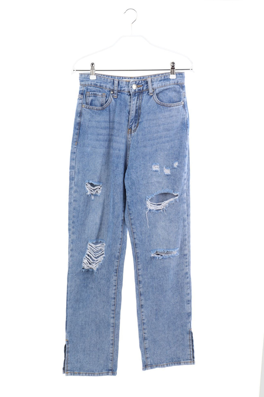 See See PARIS - Destroyed Straight Cut Jeans - W27