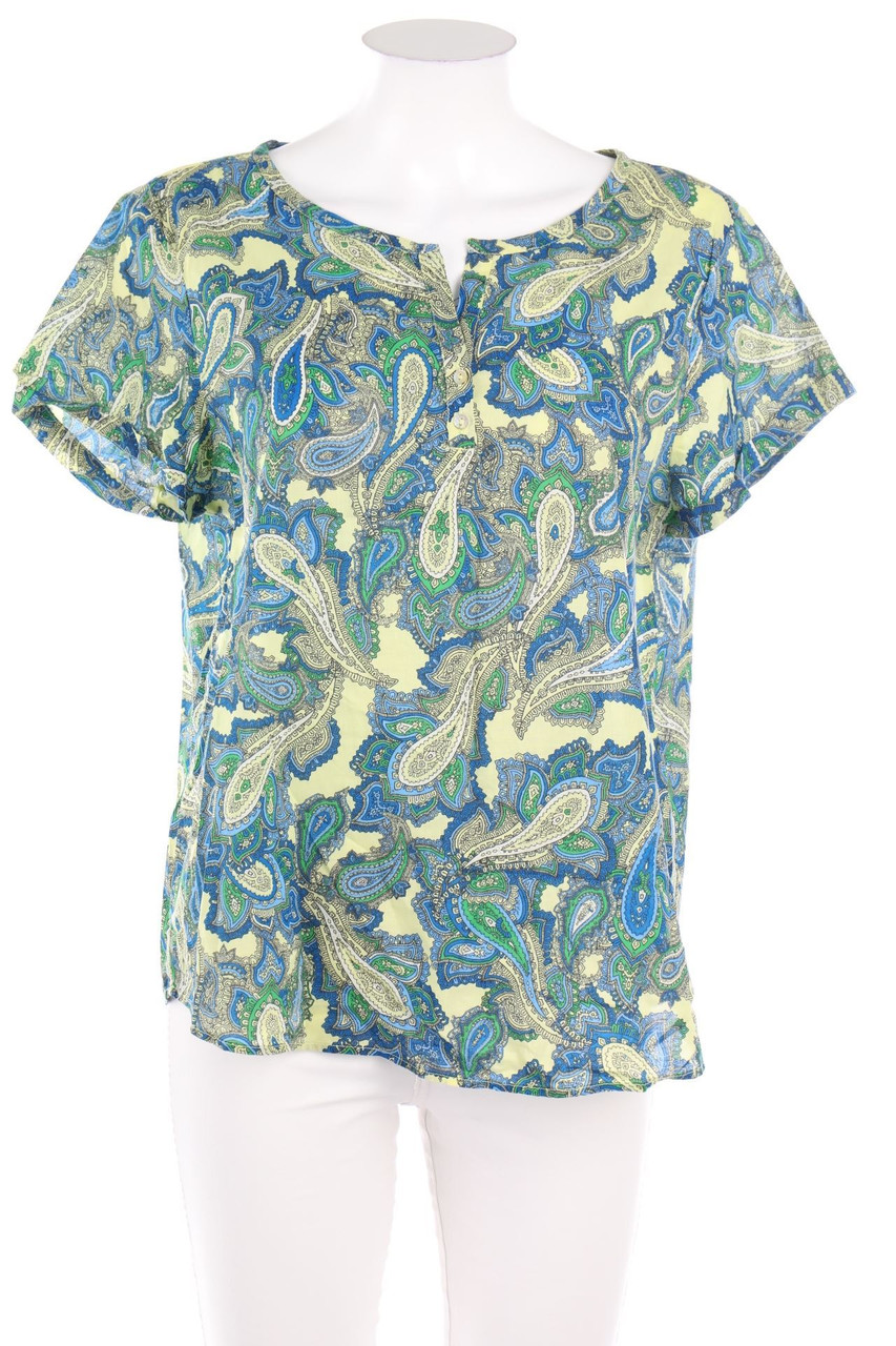 UNITED COLORS OF BENETTON - Kurzarm-Bluse mit Paisley-Print - D 42