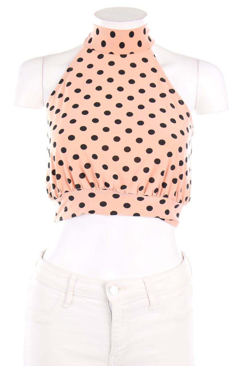 NEW LOOK - Crop-Top mit Punkten - D 34
