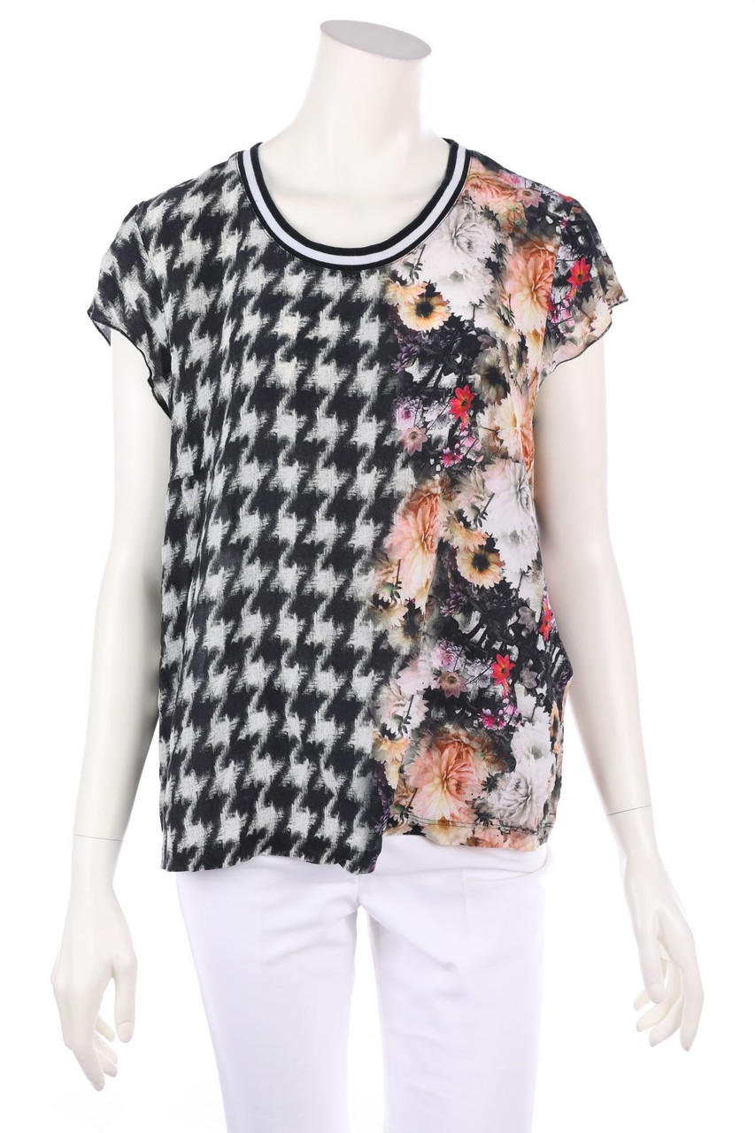 MARC CAIN - Seiden-Bluse mit Print - D 44