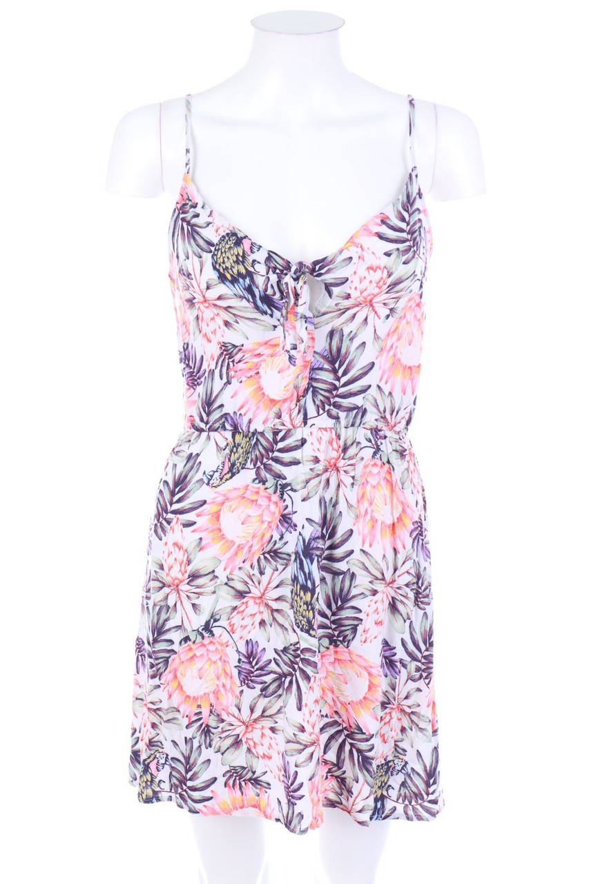 H&M DIVIDED - Minikleid mit Blumen-Print - D 38