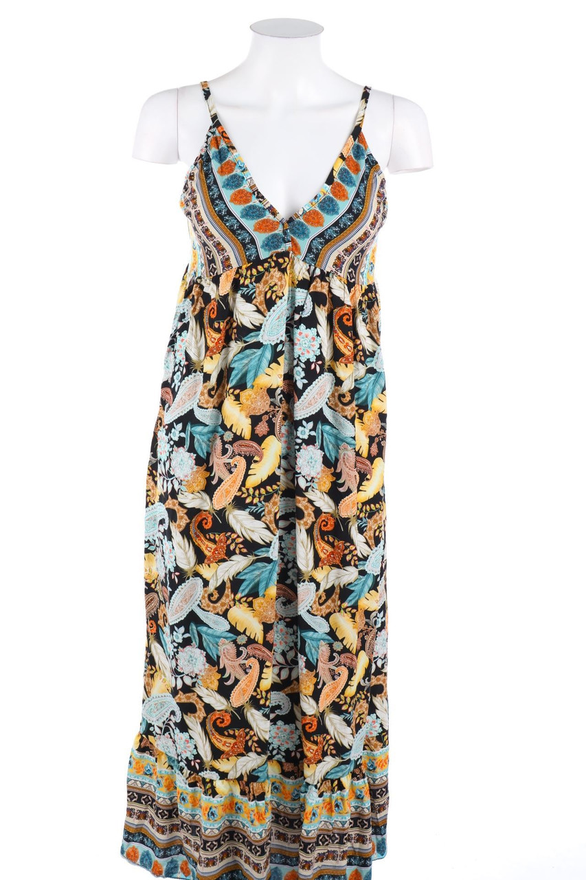 NEW COLLECTION - Boho-Maxi-Kleid mit Paisley-Print - S