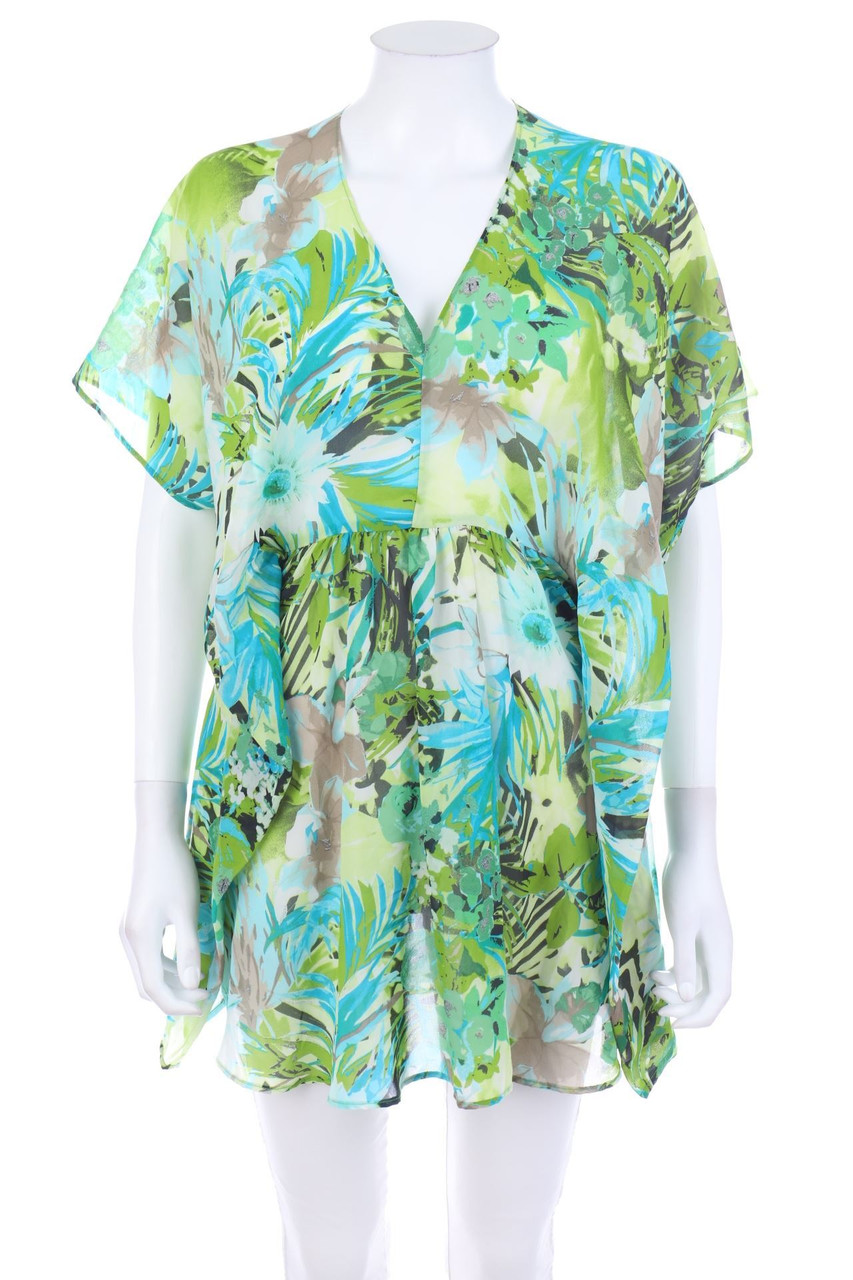 orsay - Tunika-Bluse mit Tropical Print - D 38