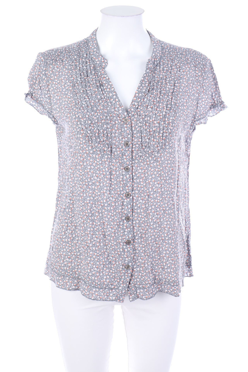 ARMAND THIERY - Kurzarm-Bluse mit Print - L