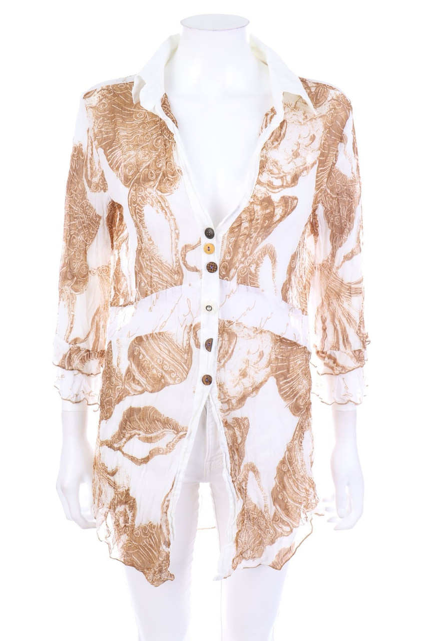 Bottega - Bluse mit Print - M