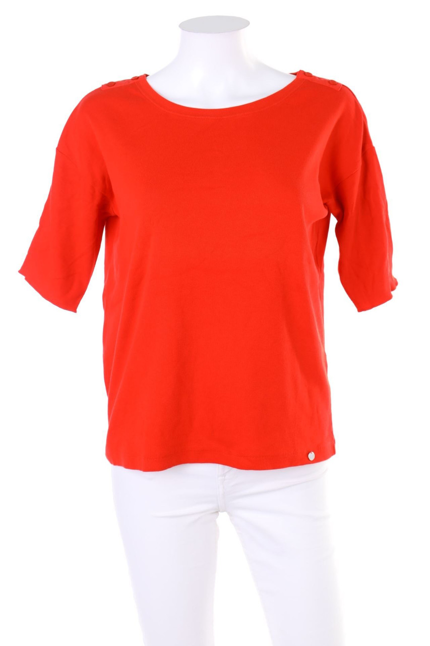 SANI BLU - Kurzarm-Shirt aus Baumwoll-Mix - D 40