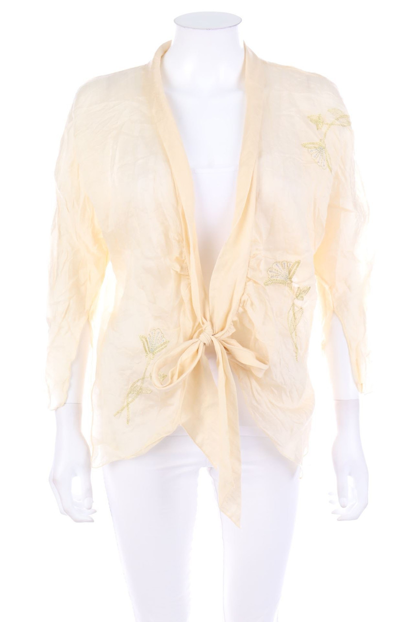 Ohne Label - Cardigan mit Stickereien - XL