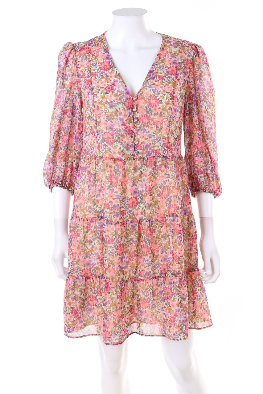 MANGO - Kleid mit floralem Muster - S