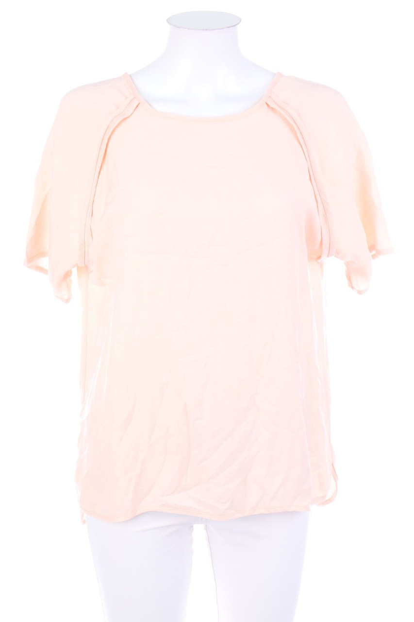 H&M - Kurzarm-Bluse aus Viskose mit Paspelierung - D 36